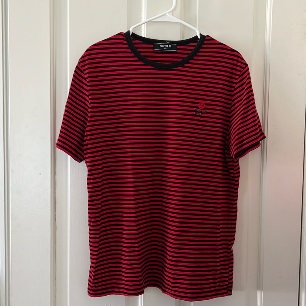 Red and Black Stripped Shirt